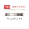 Vía recta 87 mm. ST-1 (Peco Code 80 Setrack)