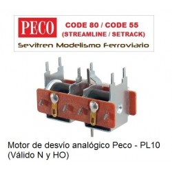 Motor de desvío analógico Peco - PL10 (Válido N y HO)