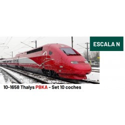 Tren  alta velocidad Thalys PBKA, Set 10 coches - Kato 10-1658