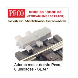 Adorno motor desvío Peco, 6 unidades - SL347