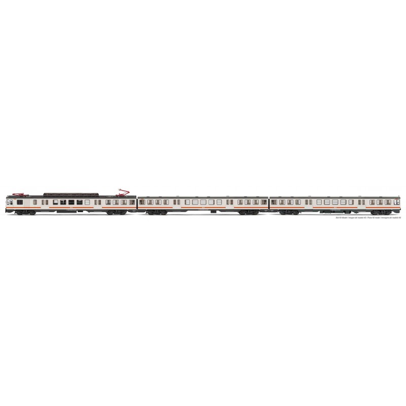 RENFE, 3 unit EMU, class 440, white and orange 'Regionales' livery, with DCC sound decoder - Arnold HN2442S