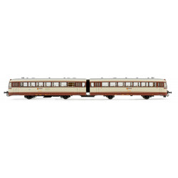 RENFE, 2-unit diesel railcar "Ferrobus", class 591.500, "Estrella" Livery, period IV, Analogic - Electrotren E3619