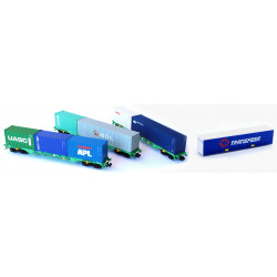 Set 3 plataformas portacontenedores tipo “Sgs” Transfesa - MFTrain N71013