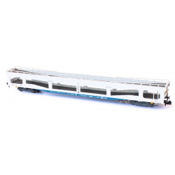 Portacoches DDJ-9504 RENFE, decoración blanco-azul “Danone” (ÉPOCA V). Mftrain-N33285