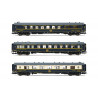 CIWL, 3-unit pack, 2979 "Riviera" + 2869 - "Anatolie" + 4159 - "Flèche d'Or", period V-VI - Jouef HJ4156