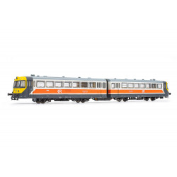 RENFE, 2-unit diesel railcar "Ferrobus", class 591, "Regionales" livery, period V, Analogic - Electrotren HE2002