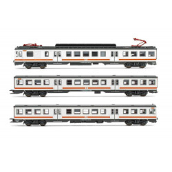 RENFE, 3 unit EMU, class 440, white and orange 'Regionales' livery, with DCC sound decoder - Arnold HN2442S