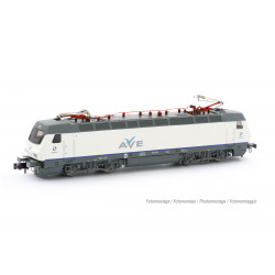 Analógica, RENFE, locomotora eléctrica serie 252, decoración «AVE», Arnold HN2555