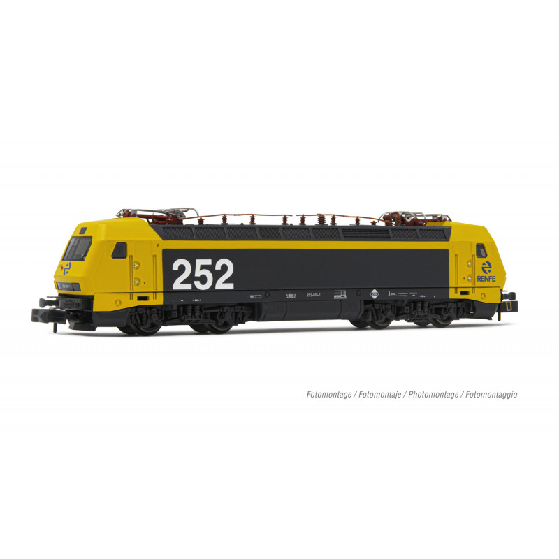 Analógica, RENFE, locomotora electrica serie 252, decoracion "Taxi", Arnold HN2557