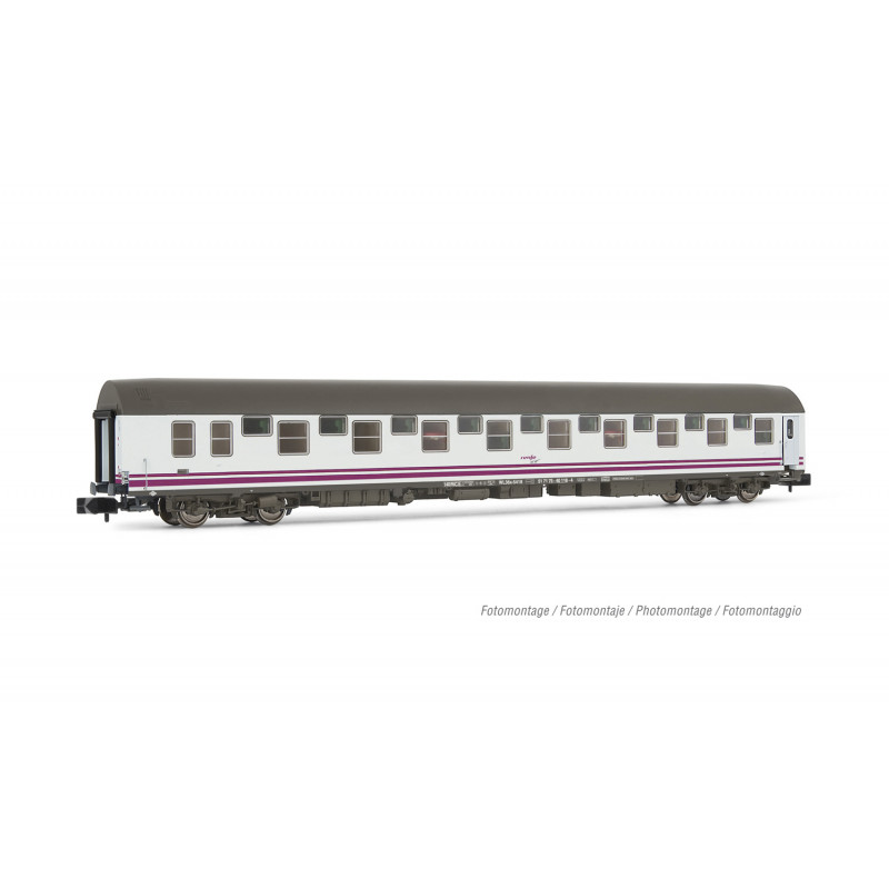 RENFE, T2 sleeping coach, white and purple livery, period V Arnold HN4408