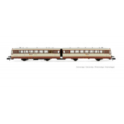 RENFE, 2-unit diesel railcar 591.500, cream-brown "Estrella" livery, ep. IV DCC Sound- Arnold HN2353S