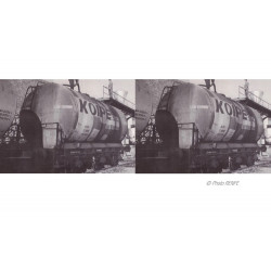 RENFE, set de 2 vagones cisternas de 3 ejes, decoración gris, «Koipe», ép. IV - Arnold HN6611