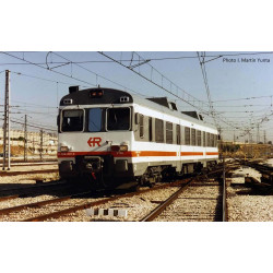 RENFE, diesel railcar 596, "Regionales R1" livery, 9-596-006-7, period V. Electrotren HE2500A