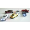 Blister 6 plastic cars with light - Mabar, 60160-N