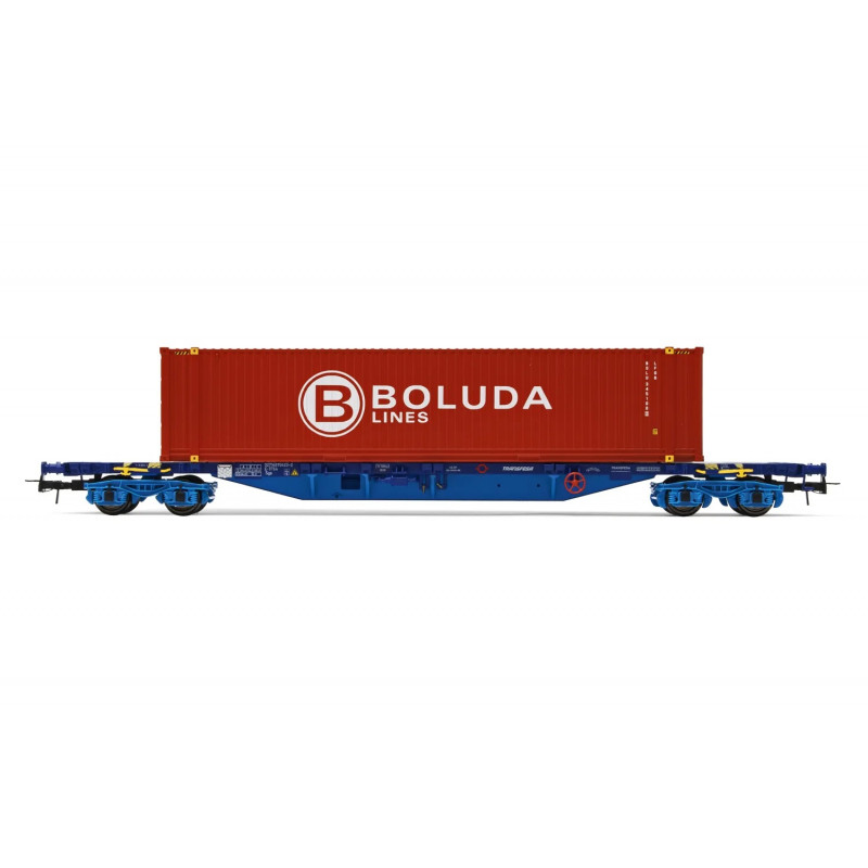 Transfesa, 4-axle container wagon MMC3 with 45' container BOLUDA- Electrotren HE6045