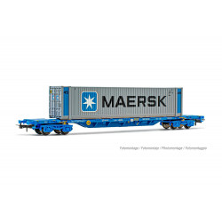 RENFE, 4-axle container wagon MMC3, with 45' container MAERSK. Electrotren HE6044