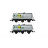 RENFE, 2-unit set 3-axle tank wagon, Koype livery, period IV - Electrotren HE6022