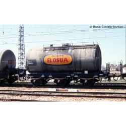 RENFE, Set 2 vagones cisternas de 3 ejes, decoración "ELOSUA", ep IV - Electrotren HE6024