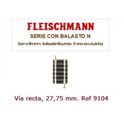 Straight track 27.25 mm. Ref 9104 (Fleischmann N)