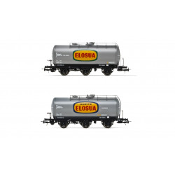 RENFE, 2-unit set 3-axle tank wagon, Elosua livery, period IV - Electrotren HE6024