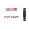 Straight extendable track, length 83 to 111 mm. Ref 9110 (Fleischmann N)