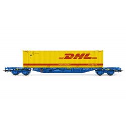 RENFE 4-axle container wagon MMC3 with 45 container DHL Wagons and Wagon Packs  - Electrotren HE6069