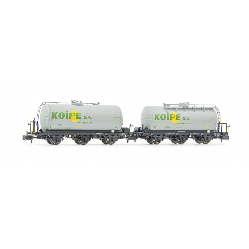 RENFE, 2-unit pack of 3-axle tank wagons, Koipe livery, ep. IV-Arnold HN6611