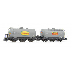 RENFE, 2-unit pack of 3-axle tank wagons, Elosua livery, ep. IV-Arnold HN6613