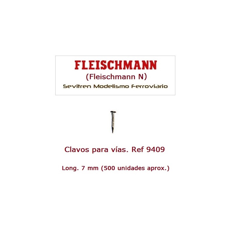 Track fixing nails. Ref 9409 (Fleischmann N)