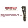 Left hand standard point for manual operation, with current-conducting frog. Length 111 mm. Ref 9178 (Fleischmann N)