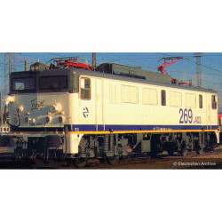 RENFE, electric locomotive 269.400, "Talgo 200" with yellow stripe livery, ep. V- Arnold HN2592