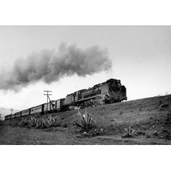 Castellano Expreso RENFE class 241F and exclusively  CIWL cars, , Jan.17, 1956 (coll. Dr. Fritz Stoeckl)