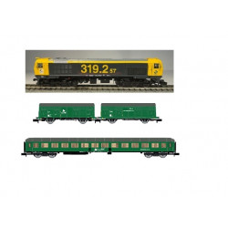 Lote Sevitren 30. Loc RENFE 319.253-2 Toptrain TT70114 + Set Adif decoración verde Arnold HN6576