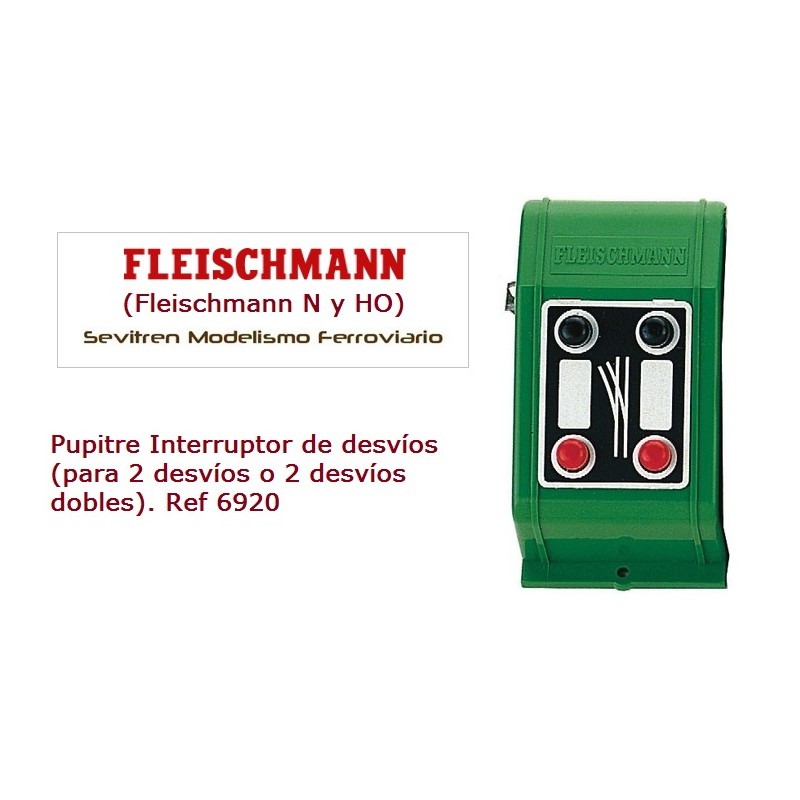 Pupitre Interruptor de desvíos (para 2 desvíos o 2 desvíos dobles). Ref 6920 (Fleischmann N y HO)
