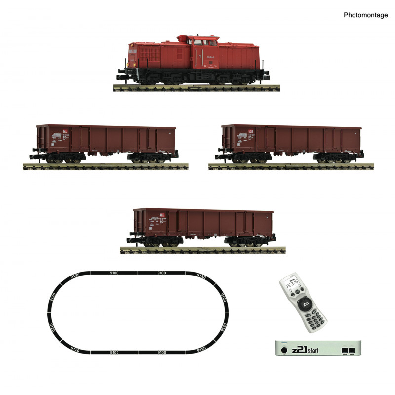 z21 start digital set: Diesel locomotive class 204 with goods train, DB AG- Fleischmann 5170005