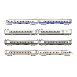 RENFE, 8-unit highspeed EMU, AVE S-103 in white/bluee livery - Arnold HN2611