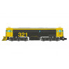 RENFE, locomotora diesel 321-025, con quitanieves, decoración gris/amarillo, ép. V. Sonido - Arnold HN2632S