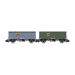 RENFE, 2-unit pack  2-axle covered wagon type J3 "Nitrato de Chile", ep. III - Arnold HN6666