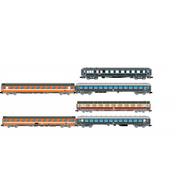 FS/DB, 6-unit pack “Alpen-Express” Rome – Munich,1xWR +1x Awmz, 2xEurofima 2nd class + 2x UIC-X . ep. IV  Arnold HN4467-HN4468