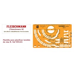 Plantilla para planificar tendido de vías N. Ref 995101 (Fleischmann N)