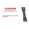 Cruce derecho 15°, 111 mm. Ref 9162 (Fleischmann N Balasto)