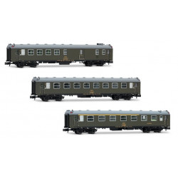 RENFE, 3-unit pack 5000 coaches, BBD4 luggage + BB 2nd class + AAR bar, ep. IV .Arnold HN4477