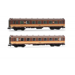 RENFE, 2-unit pack 5000 coaches, AAR bar + BB1 2nd class, "Estrella" livery, ep. IV. Arnold HN4479
