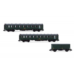ALSA, 3-unit pack 6000 coaches, BB1, BB + DV, olive green, ep. VI .Arnold HN4480