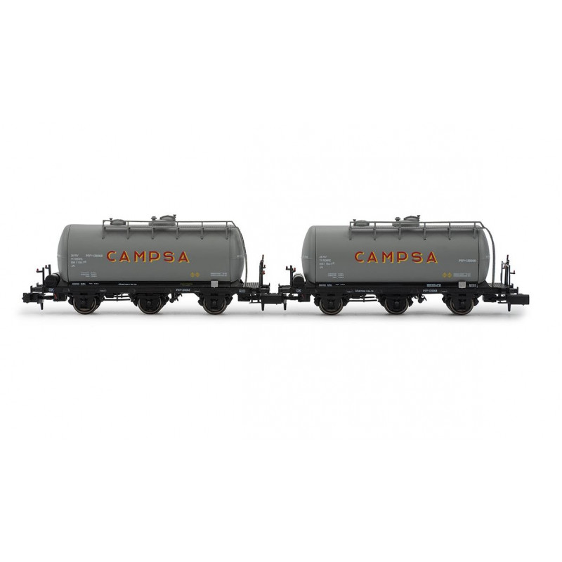 RENFE, set de dos vagones cisterna PR de tres ejes, decoración “CAMPSA", ép. III- Arnold HN6674