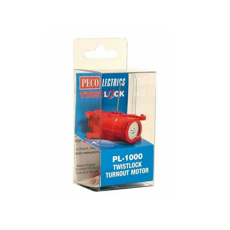 Motor Twistlock para desvíos. Peco - PL1000 (Válido N y H0)