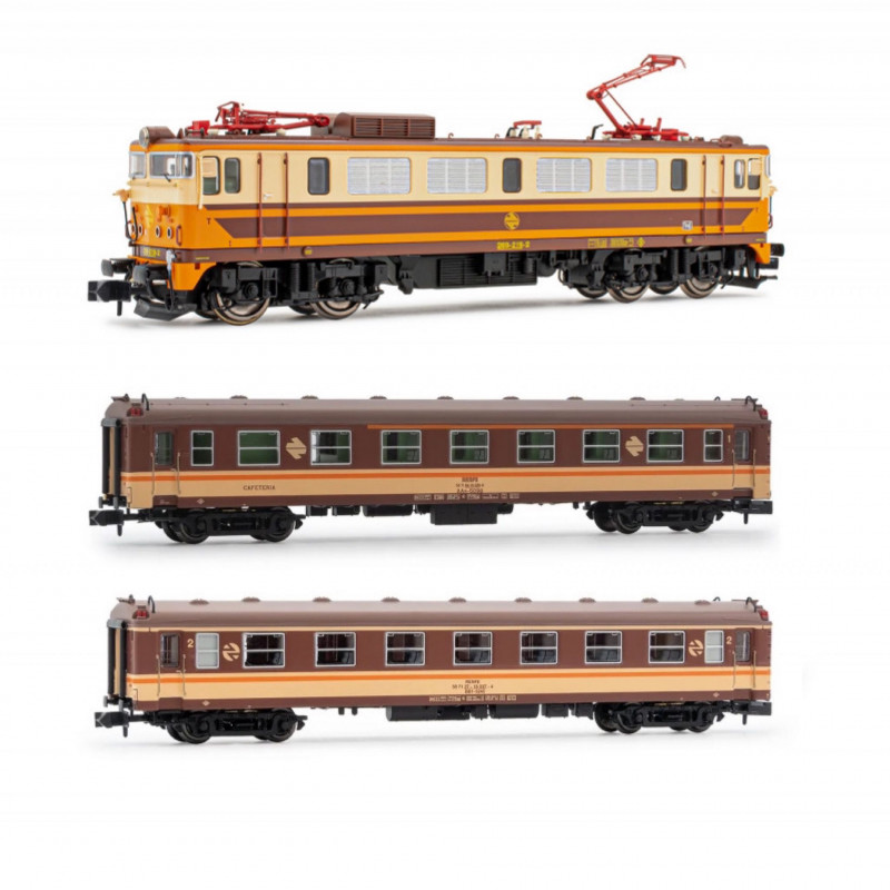 Lote Sevitren 41. Loc RENFE 269 "Estrella" Arnold HN2562+ Set 2 coach 5000 Estrella HN4479