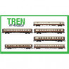 Lote Sevitren 26.  Loc RENFE 269 "Estrella" Arnold HN2562+ Tren Al-Andalus, Sets (3+3) Arnold HN4396 y HN4397