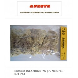 NATURAL MOSS ISLAMOND 75 gr. Natural. Aneste- Ref 761