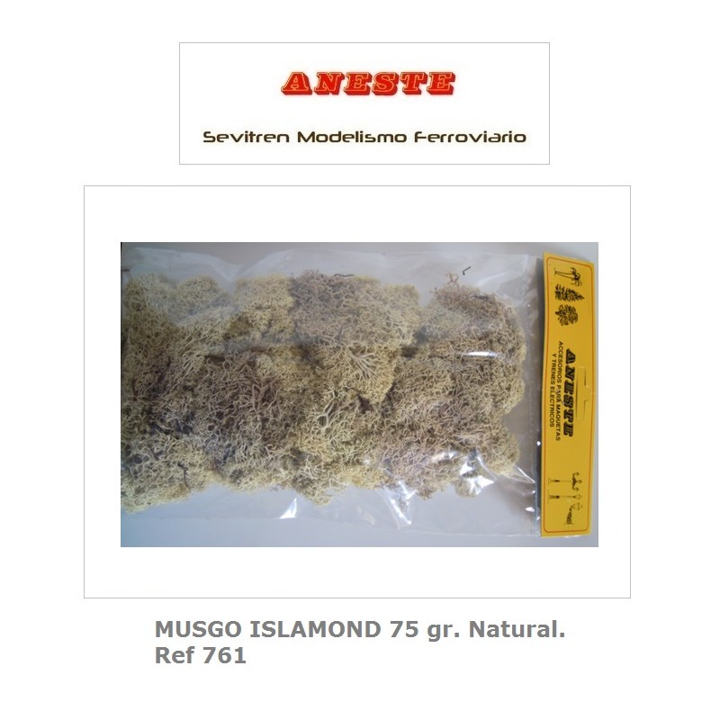 MUSGO NATURAL ISLAMOND 75 gr. Natural. Aneste- Ref 761